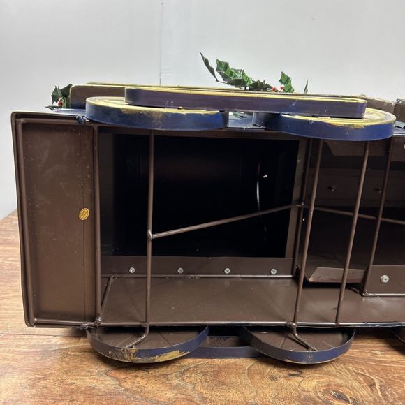 Grandeur Noel Tin Christmas‎ Locomotive Engine Collectors Edition Train w/ Box - Picture 8 of 16